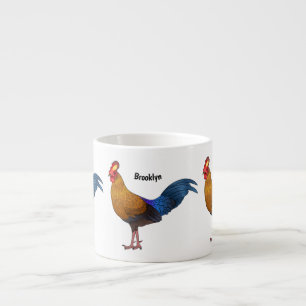 Tasse Expresso Illustration de la caricature d'oiseaux de jungle