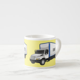 Tasse Expresso Illustration de la caricature du camion-boîte