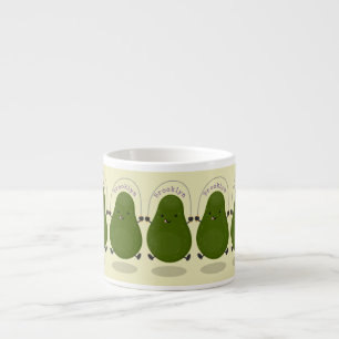 Tasse Expresso Illustration de la corde à sauter à l'avocat migno