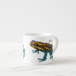 Tasse Expresso Illustration de la grenouille à fléchettes de pois