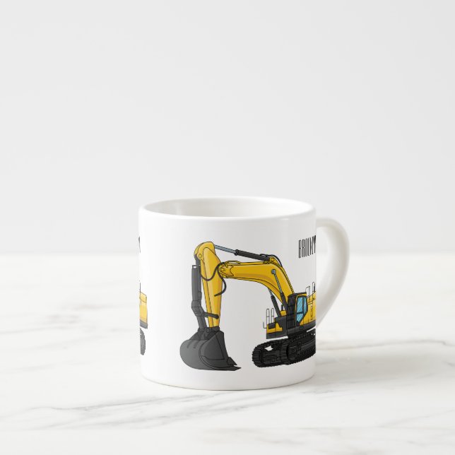 Tasse Expresso Illustration de la pelle Crawler (Devant droit)