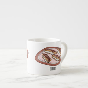 Tasse Expresso Illustration de l'éclair de chocolat