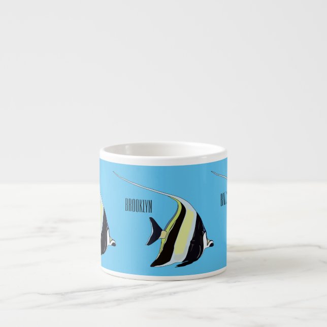 Tasse Expresso Illustration de l'idole mauresque (Devant)