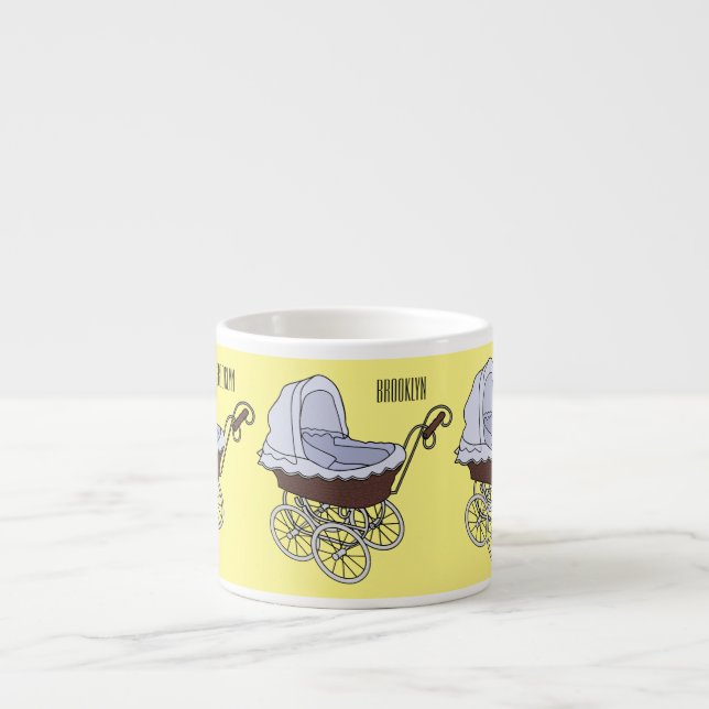 Tasse Expresso Illustration de poussette (Devant)
