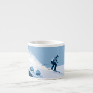 Tasse Expresso illustration de sports d'hiver