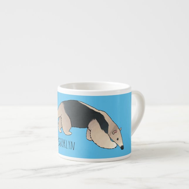 Tasse Expresso Illustration de Tamandua (Devant droit)