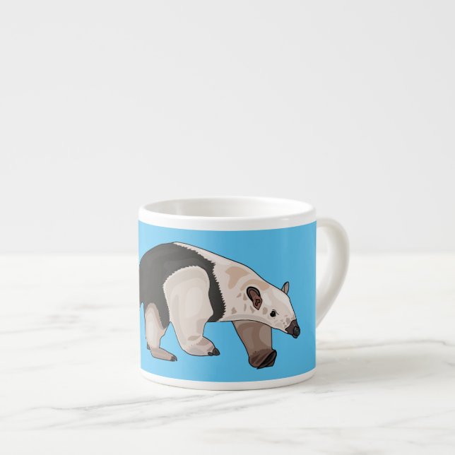 Tasse Expresso Illustration de Tamandua (Devant droit)