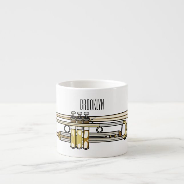 Tasse Expresso Illustration de trompette (Devant)