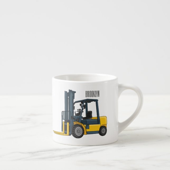 Tasse Expresso Illustration du chariot élévateur (Droite)