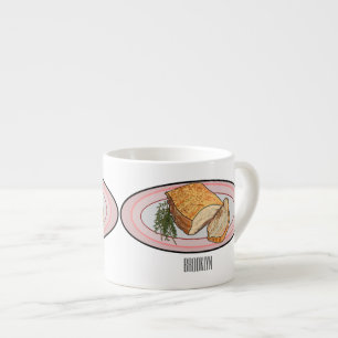 Tasse Expresso Illustration du ventre de porc rôti