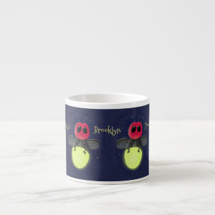 Tasse Expresso Illustration d'une luciole à éclair mignon