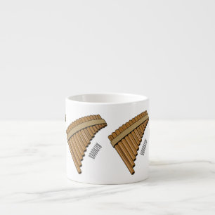 Tasse Expresso Illustration Pan flûte / panpipes