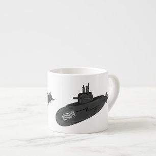 Tasse Expresso Illustration sous-marine
