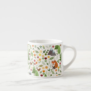 Tasse Expresso Illustrations scandinaves de style sur le motif