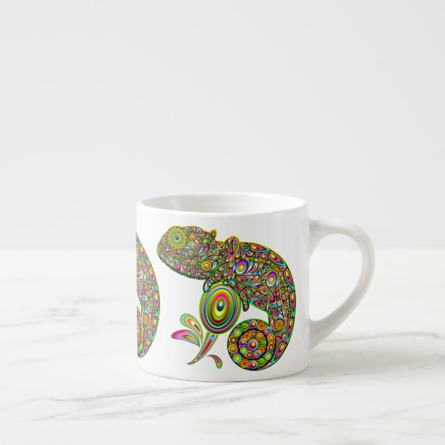 Tasse Expresso Imaginaire psychédélique de Chameleon (Droite)