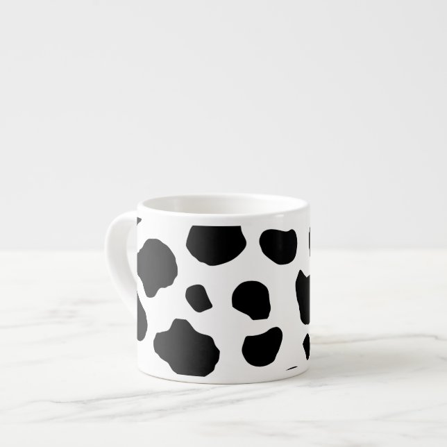 Tasse Expresso Impression De Vache, Motif De Vache, Spots De Vach (Devant gauche)
