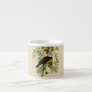 Tasse Expresso Impression d'oiseau Grackle violet d'Audubon Botan