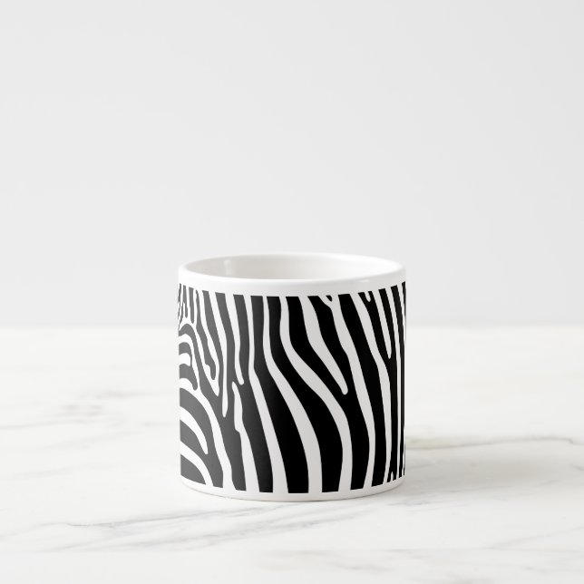 Tasse Expresso Imprimé animalier zèbre (Devant)