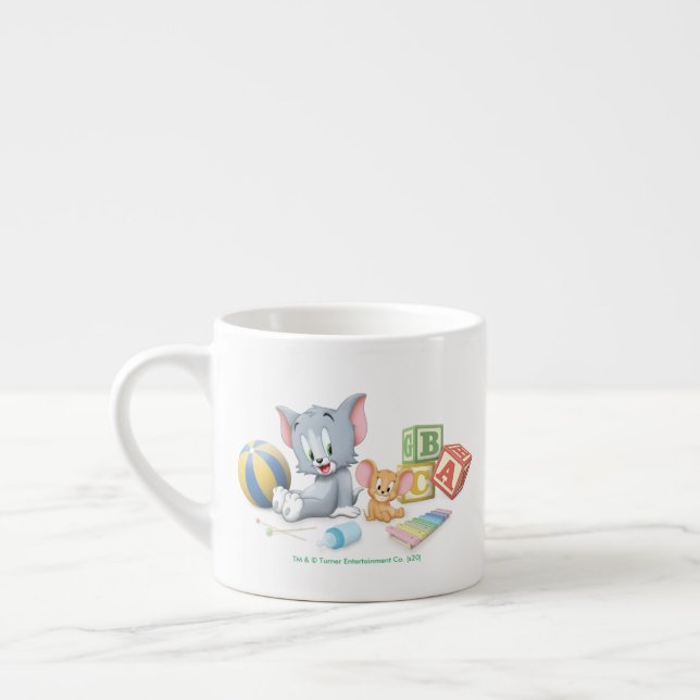 Tasse Expresso Infant Tom and Jerry Playing With Toys (Gauche)