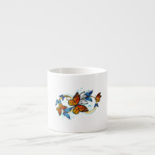Tasse Expresso Infinité de papillons monarques