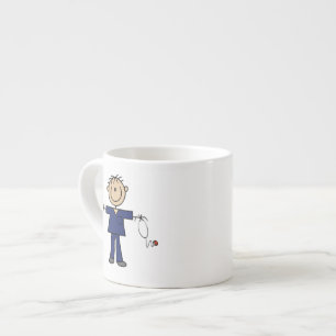 Tasse Expresso Infirmier bonhomme allumette masculin peau moyenne