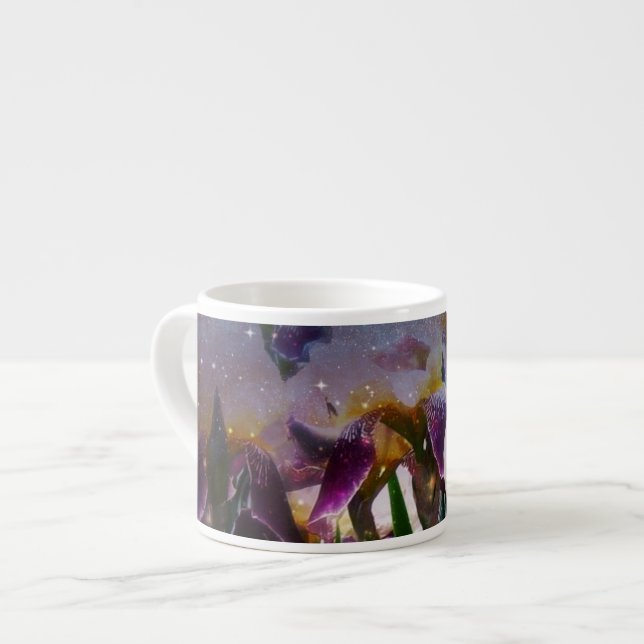 Tasse Expresso Iris de scintillement (Devant gauche)