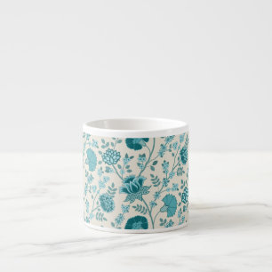 Tasse Expresso Jacobean Floral Big Motif Tee sur Crème