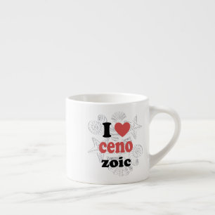 Tasse Expresso J'aime Cénozoïque drôle de citation pour les scien