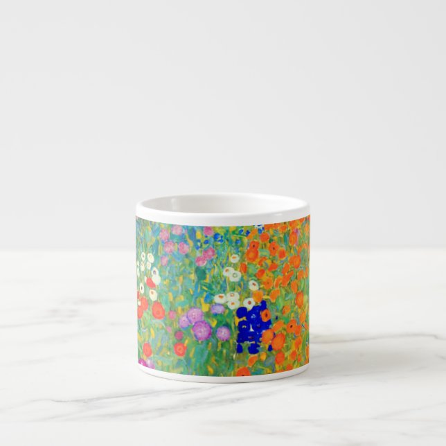 Tasse Expresso Jardin aux fleurs Gustav Klimt (Devant)