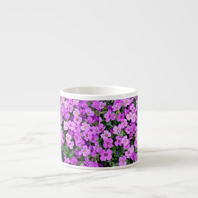 Tasse Expresso Jardin aux fleurs violettes (Devant)