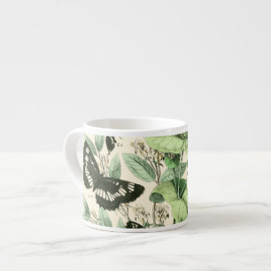 Tasse Expresso Jardin des papillons et des fleurs
