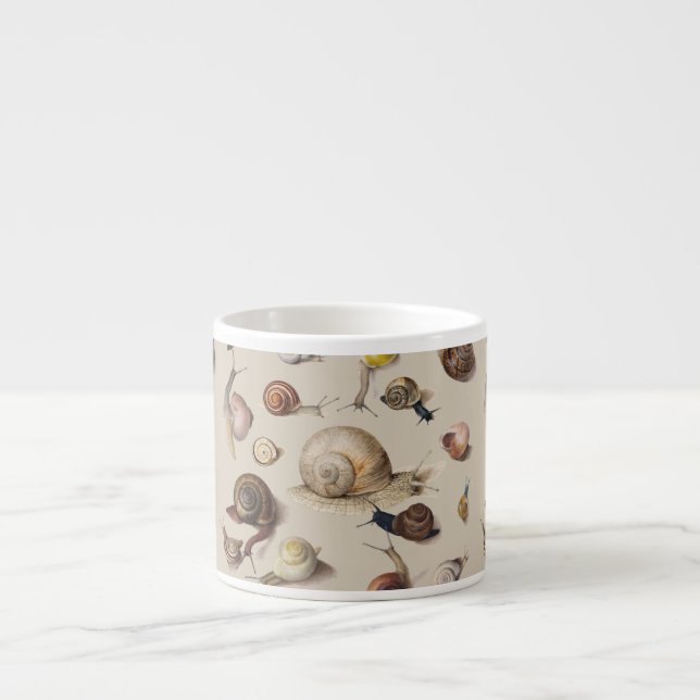 Tasse Expresso Jardin d'escargots Animaux de compagnie Gastropod  (Devant)