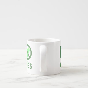 Tasse Expresso Je déteste les légumes Pas d'amour