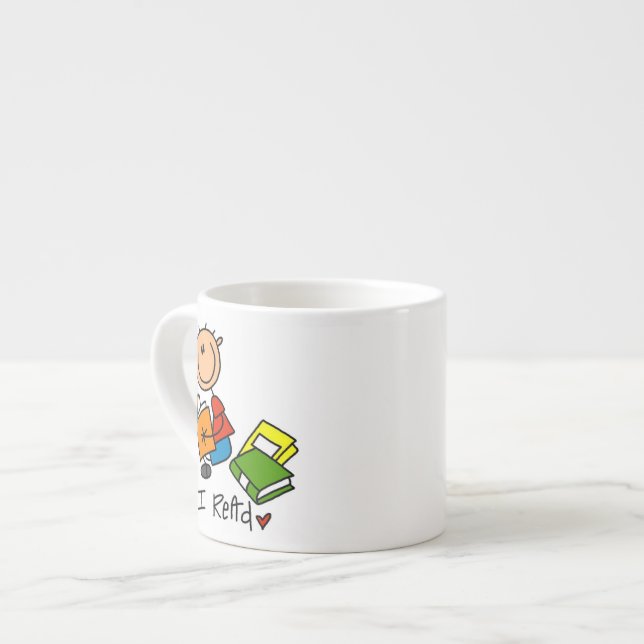 Tasse Expresso Je lis (Devant gauche)
