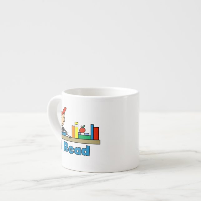 Tasse Expresso Je lis (Devant gauche)
