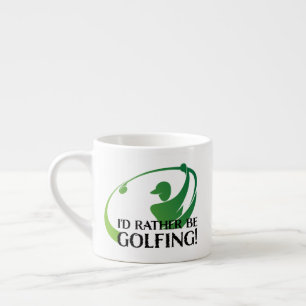 Tasse Expresso Je Préférerais Être Golfing Golfers Golf Modern Ci