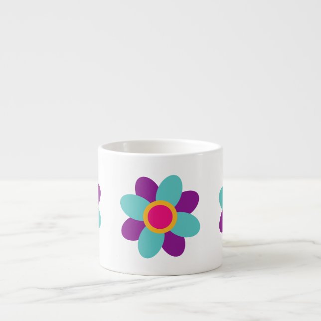 Tasse Expresso Je suis Thriver ! fleur (Devant)