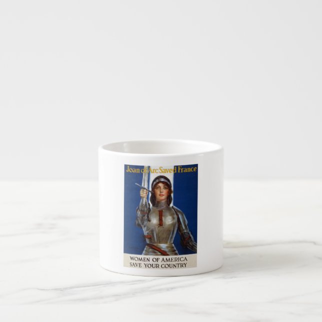 Tasse Expresso Jeanne d'Arc : La Pucelle d'Orléans, héroïne cheva (Devant)