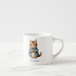 Tasse Expresso Joli Kitty à Personnaliser à l'Ancienne