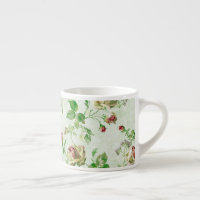 Joli motif floral vintage roses roses