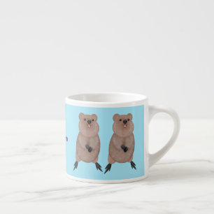 Tasse Expresso Joli sourire mignon dessin animé quokka