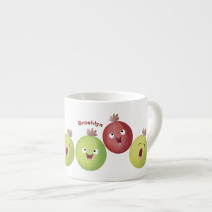Tasse Expresso Joli trio gooseberry chantant dessin animé
