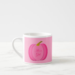 Tasse Expresso Jolie fille rose Citrouille Personnalisé