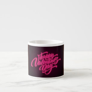 Tasse Expresso Joyeuse Saint-Valentin Néon Design-23692