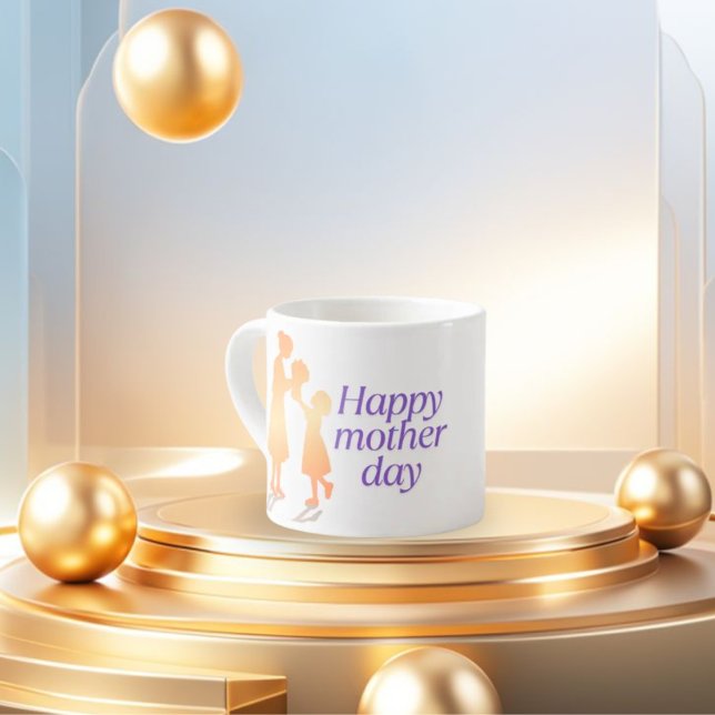 Tasse Expresso Joyeux café de la fête des mères (Créateur téléchargé)