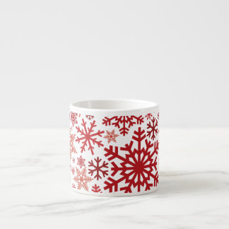Tasse Expresso Joyeux Noël hiver Motif de flocon de neige