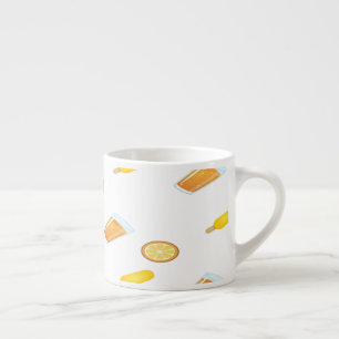 Tasse Expresso jus d'orange motif d'été