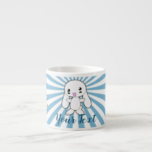 Tasse Expresso Kawaii Bunny sur la coutume de l'accolade
