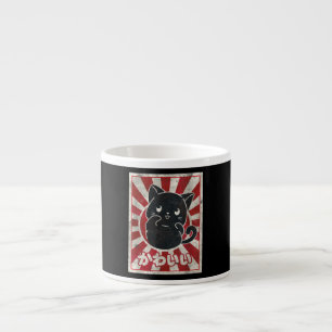 Tasse Expresso Kawaii Chat Japonais Anime Noir Amoureux des chats