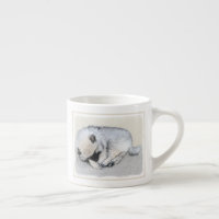 Keeshond Sleeping Puppy Peinture Chien Art origina
